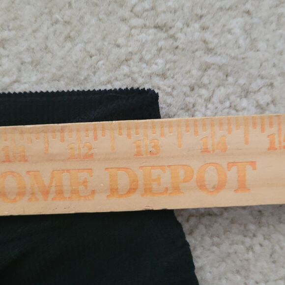 SHEIN Corduroy Pants Womens XS 2 (26Wx31L) Black High Rise Flare Boho Hippie - Picture 7 of 10